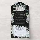Search for black green white wedding invitations Calligraphy
