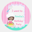 Search for baking birthday party stickers Girl