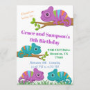 Search for chameleon birthday invitations Party
