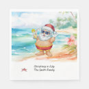 Search for christmas beach napkins Festive beach party