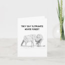 Search for elephants never forget postcards Birthday