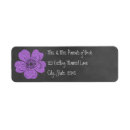 Search for black chalkboard return address labels Casual