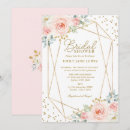 Search for confetti bridal shower invitations Pink and gold