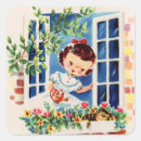Search for retro flower stickers Girl