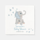 Search for elephant napkins It's a boy