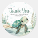 Search for sea turtle stickers Baby shower
