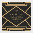 Search for glamourous gold wedding stickers 1920s
