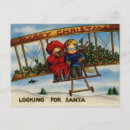 Search for airplane christmas cards Vintage
