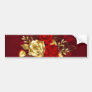 Search for red flower bumper stickers Gold