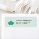 Search for ginkgo return address labels Watercolor