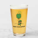 Search for leaf clover beer glasses Leprechaun