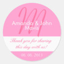 Search for white and pink wedding stickers Simple