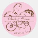 Search for flourish wedding stickers Pink