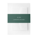 Search for green invitation belly bands Classic