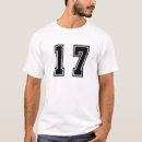 Search for number 17 tshirts Seventeen