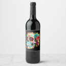 Search for sugar skull wine labels Colourful