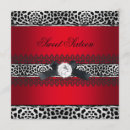 Search for red leopard invitations Girly