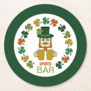 Search for irish pub coasters Leprechaun