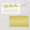 Search for gold foil wedding enclosure cards Black and white
