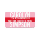 Search for large return address labels Bold