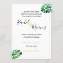 Search for monstera leaf wedding invitations Island