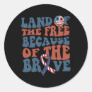Search for because of the brave stickers America