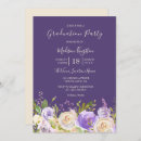 Search for purple graduation invitations White
