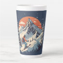 Search for sunset in snow mugs Pine