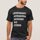 Search for account manager tshirts Retired