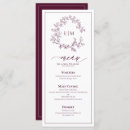 Search for burgundy dinner party wedding menus Calligraphy