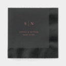 Search for black and rose gold napkins Minimalist