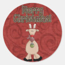 Search for vintage children stickers Reindeer