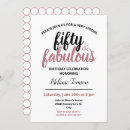 Search for fifty and fabulous 50th birthday invitations Blush