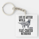 Search for flat key rings flat coated retriever