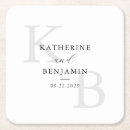 Search for monogram wedding coasters Typography