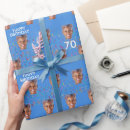 Search for 70th birthday wrapping paper Party