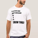 Search for try again tshirts Humour