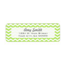 Search for green chevron return address labels Stripes