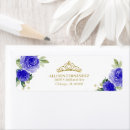 Search for tiara return address labels Gold