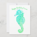 Search for seahorse birthday invitations Boy