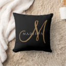 Search for fancy cushions Black and gold