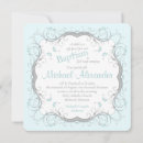 Search for blue and grey christening invitations Catholic