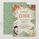 Search for wild one 1st birthday invitations Elephant