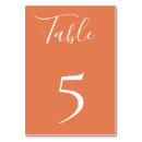 Search for orange table cards Rustic