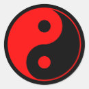 Search for red yin yang stickers Black