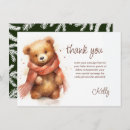 Search for bear thank you cards Winter baby shower
