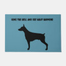 Search for doberman doormats Dobie