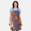 Search for happy snowman aprons Santa
