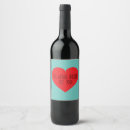 Search for red wine labels Heart