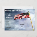 Search for patriotic seasonal invitations Military